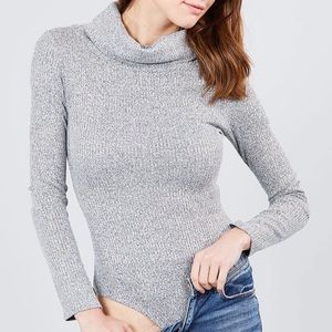 Turtle neck thong Bodysuit